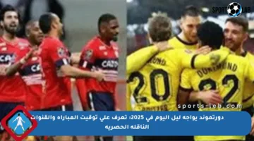 دورتموند يواجه ليل اليوم في 2025: تعرف على توقيت المباراة والقنوات الناقلة الحصرية